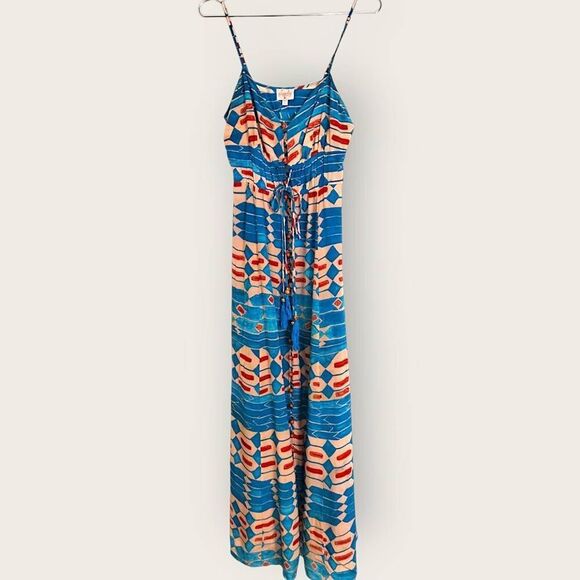 Plenty Tracy Reese Womens Dress Sz M Maxi Swiftie Silk‎ Anthropologie Bohemian - Picture 1 of 15